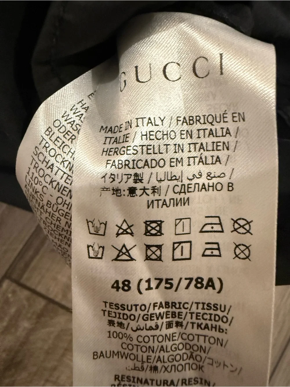 Gucci Black Cargo Shorts with Green & Red Web Stripe